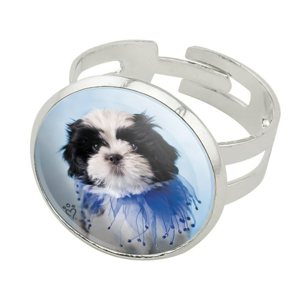 GiftJewelryShop Silver Plated Shih Tzu Dog Photo Love Charm Bead Bracelets European Bracelets GiftJewelryShop Silver Plated Shih Tzu Dog Photo Love Charm Bead Bracelets European Bracelets